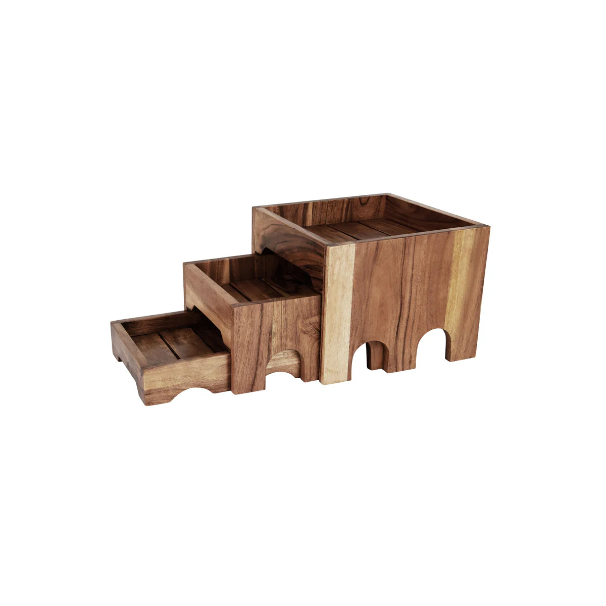 Serve Acacia 3-Tier Nesting Set