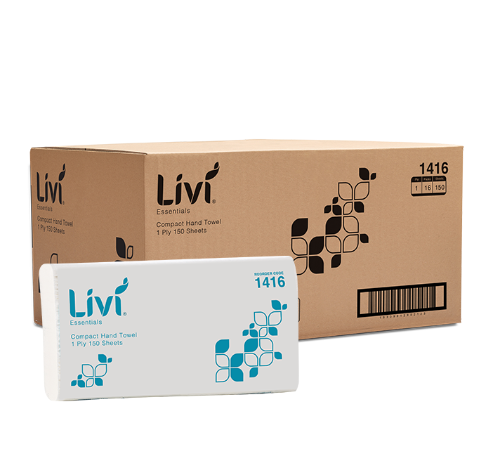 Compact Hand Towel 150 Sheet 1ply