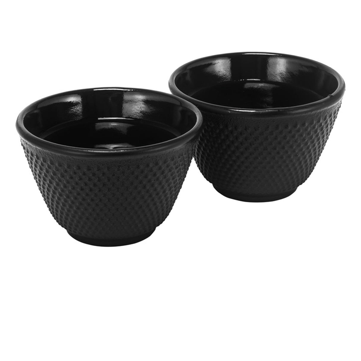 Hobnail Teapot Set ( 800ml Teapot,1xTrivet - 2x100ml Cups) - 800ml - Black