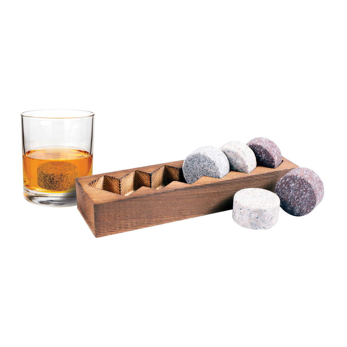 Granite Whisky Puck Set - Set of 6