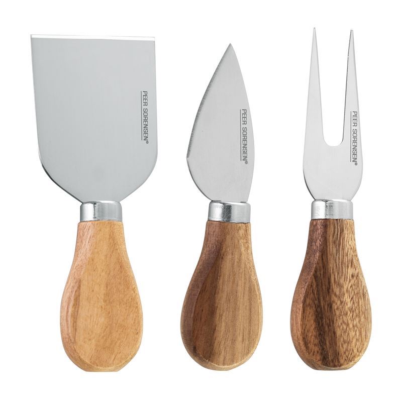 Peer Sorensen – 4pc Cheese Knife Set in Acacia Block