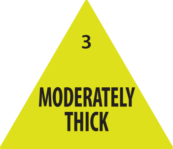 Removable 30mm Triangle Moderately Thick (Yellow)