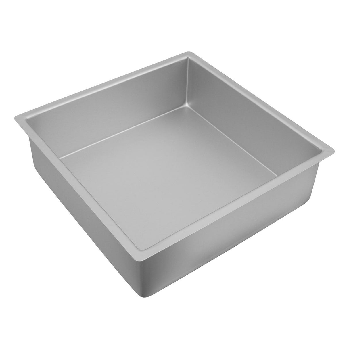 Silver Anodised Square Deep Cake Pan, 30.5 x 10cm