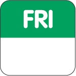 24mm Square | Day Of The Week Food Label