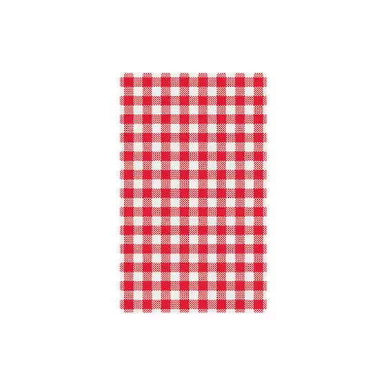 Greaseproof Paper Gingham Black 190 X 310mm (Ctn)200
