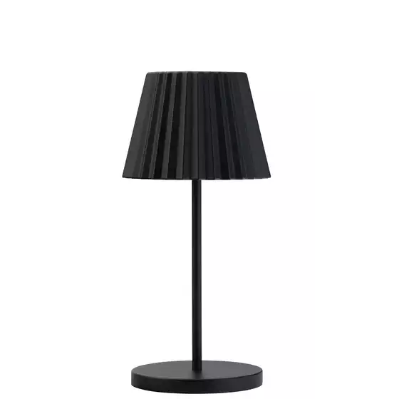 Dominica Black LED Cordless Lamp