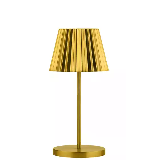 Dominica Brushed Gold LED Cordless Lamp