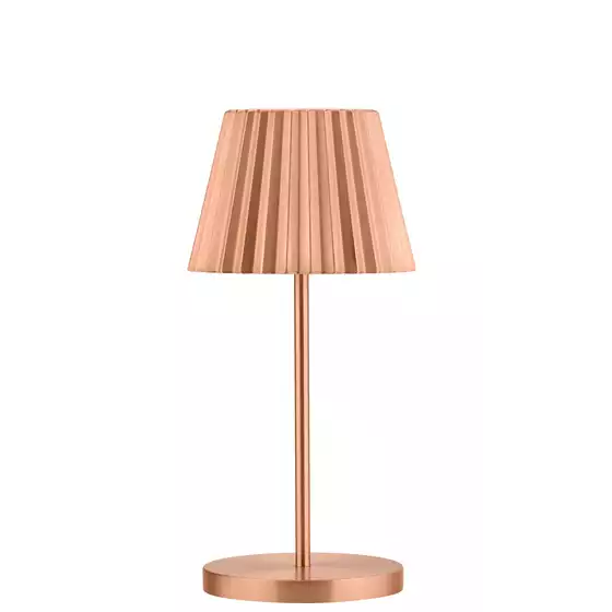 Dominica Brushed Copper LED Cordless Lamp