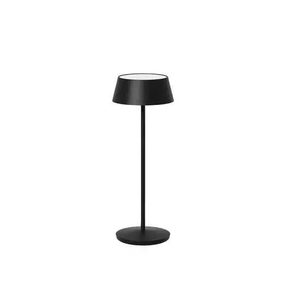 Saturn Matt Black LED Cordless Lamp