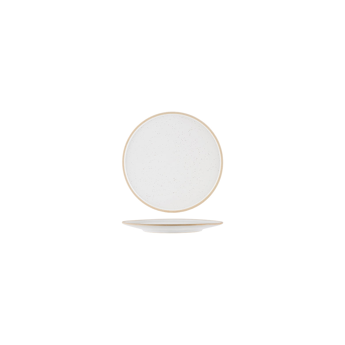 Tablekraft Soho Round Plate 160mm White Pebble