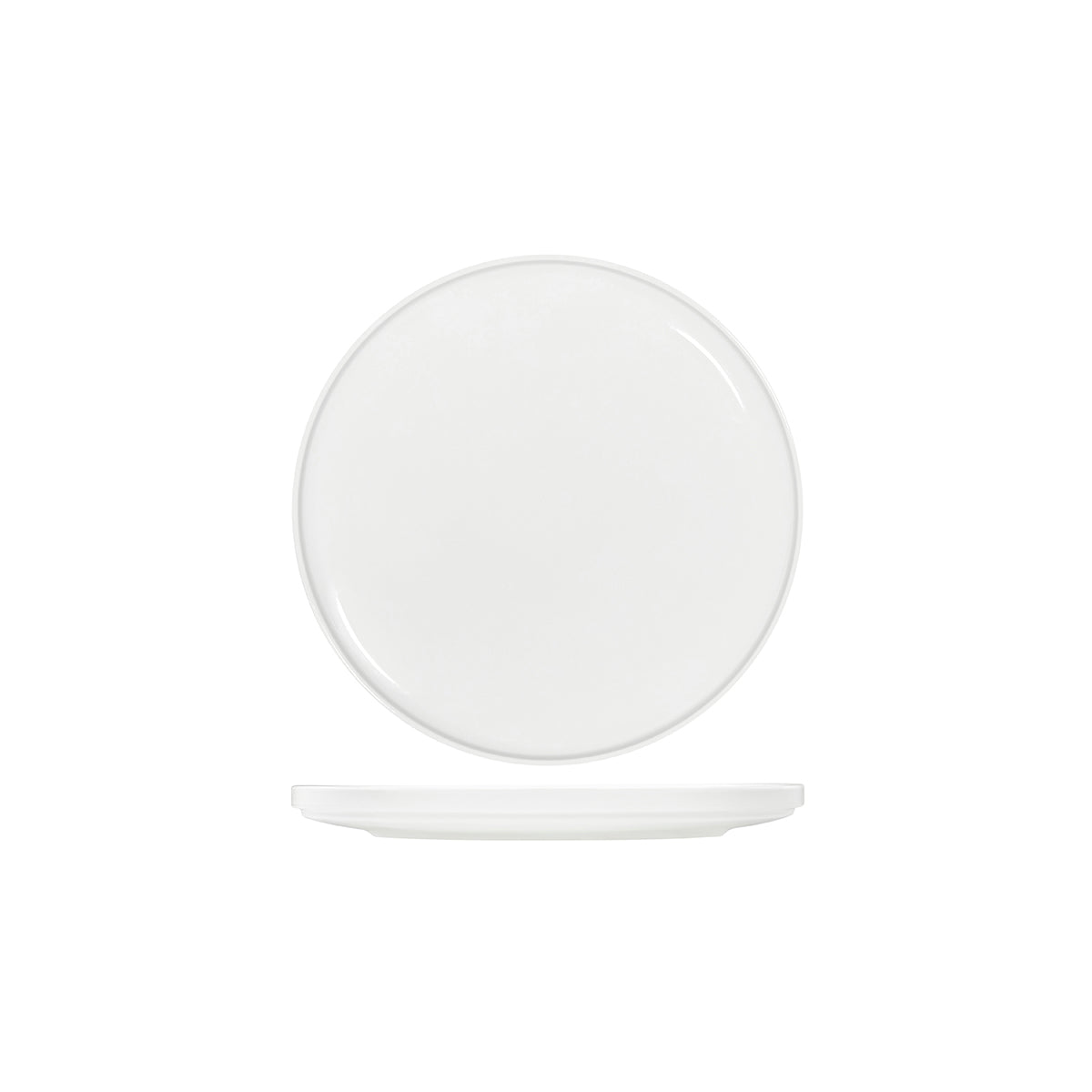 Tablekraft Core White Round Plate Walled Lip 270x26mm