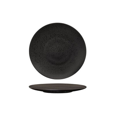 Luzerne Lava Round Plate-flat, 210mm Ø Matt Black