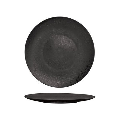 Luzerne Lava Round Plate-flat, 280mm Ø Matt Black