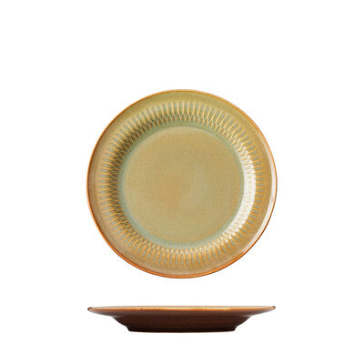 Luzerne Cottage Round Rim Plate - 170mm Ø Cinnamon