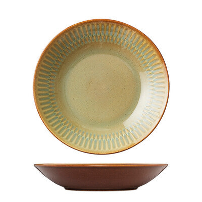 Luzerne Cottage Round Deep Bowl/plate - 230mm Ø Cinnamon