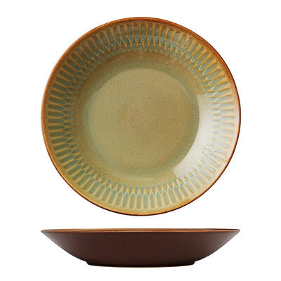 Luzerne Cottage Round Deep Bowl/plate - 260mm Ø Cinnamon