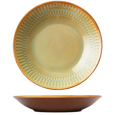 Luzerne Cottage Round Deep Bowl/plate - 280mm Ø Cinnamon