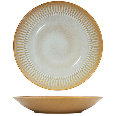 Luzerne Cottage Round Deep Bowl/plate - 280mm Ø Almond