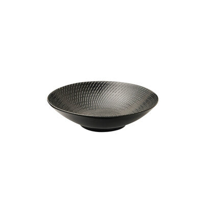Luzerne Zen Black Swirl Round Bowl 240mm