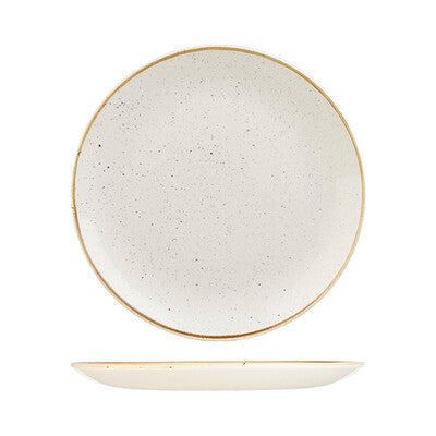 Churchill Stonecast Round Coupe Plate-288mm Ø Barley White