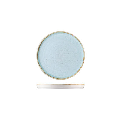 Churchill Stonecast Round Walled Plate-210mm Ø Duck Egg