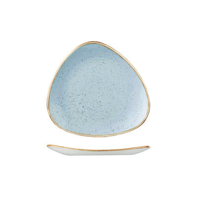Churchill Stonecast Triangular Plate-229mm Duck Egg