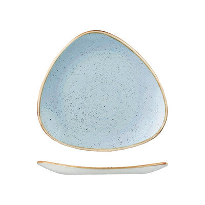 Churchill Stonecast Triangular Plate-260mm Duck Egg