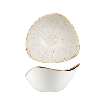 Churchill Stonecast Triangular Bowl-153mm | 260ml Barley White