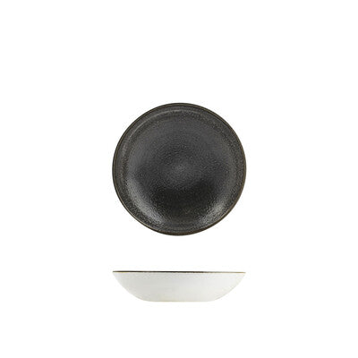 Churchill Stonecast Vellum Bowl-coupe, 182mm / 426ml Raw Black