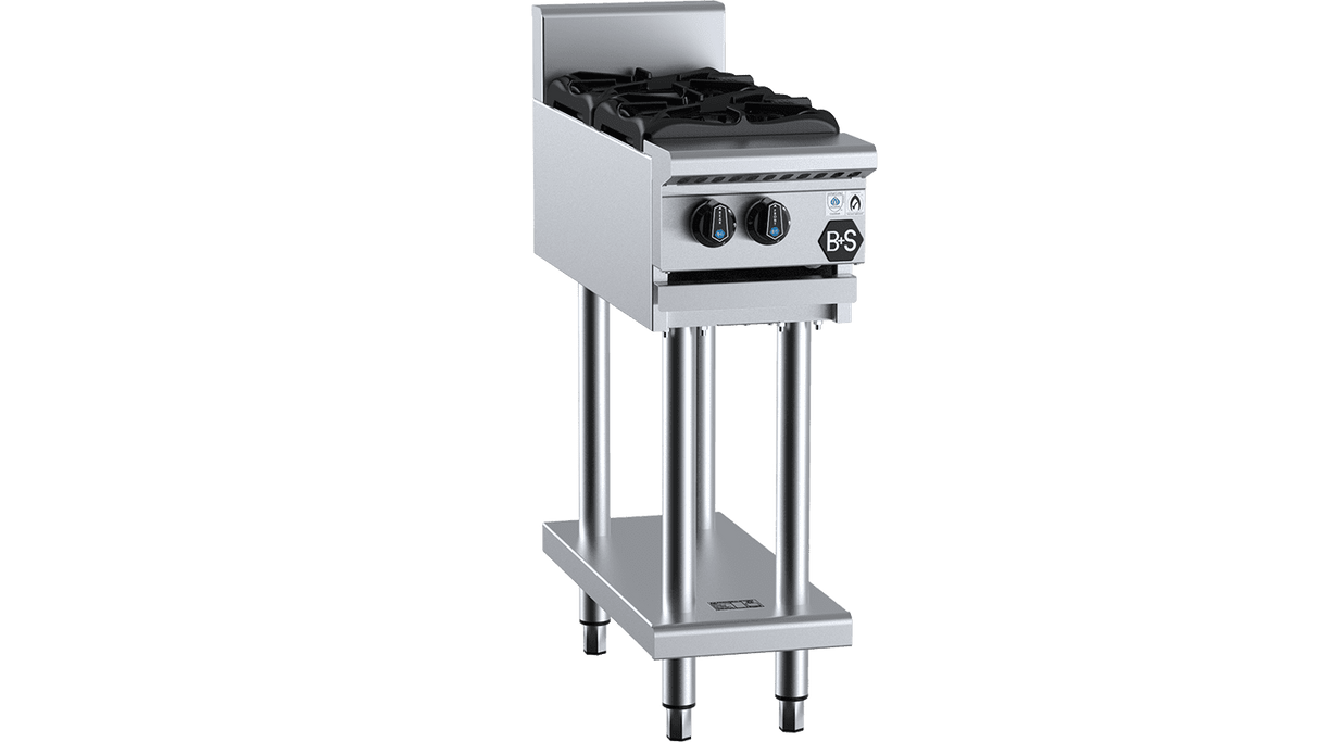 B+S Black Two Burner Boiling Top