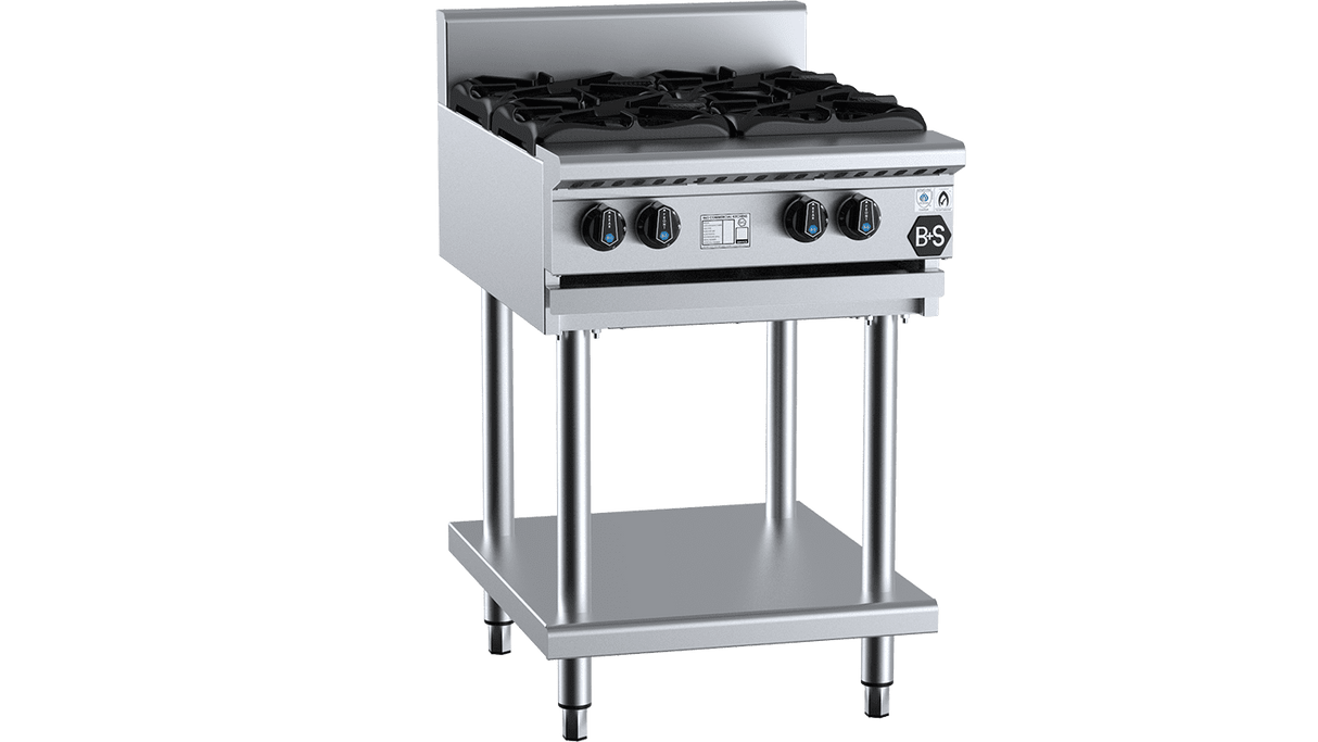 B+S Black Four Burner Boiling Top