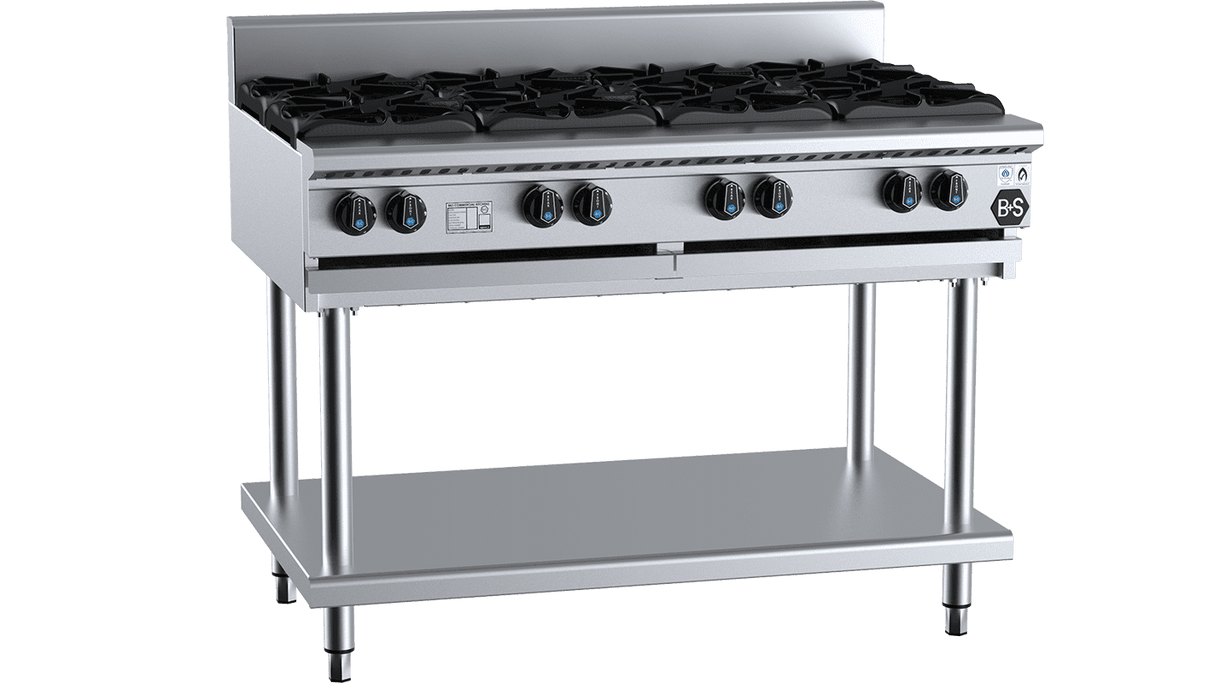 B+S Black Eight Burner Boiling Top