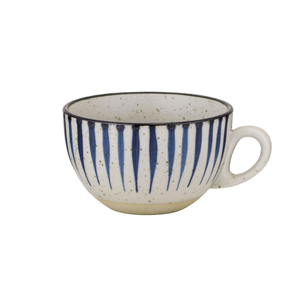 BREW POTTERY-BLUE FLAME LATTE CUP 280ml