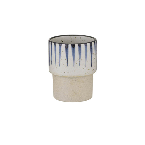 BREW POTTERY-BLUE FLAME TUMBLER STACK NO HDL 220ml