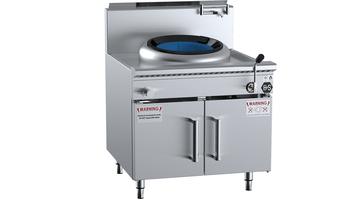 B+S Black Waterless Hi Pac Wok Tables