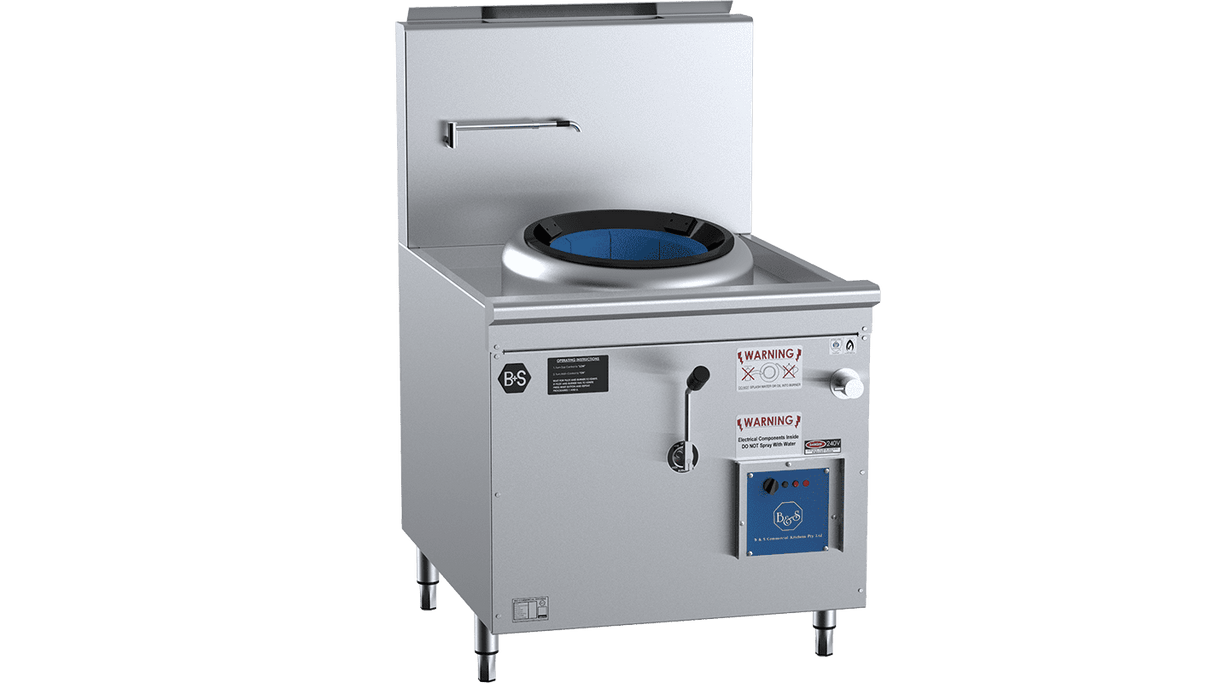 B+S Black Single Hole Hi Pac Wok