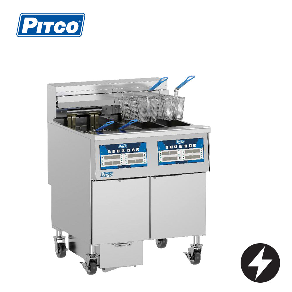 PITCO Electric Filter Fryer 2 Bank 4 Baskets (Computer Controller)