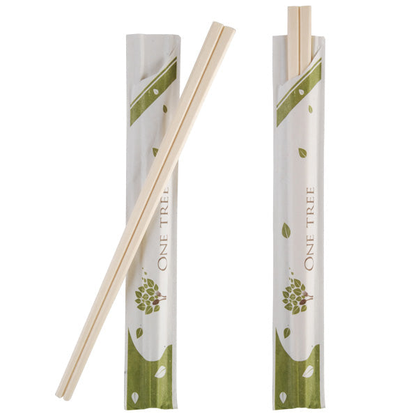 Wooden Chopsticks Wrapped (100)