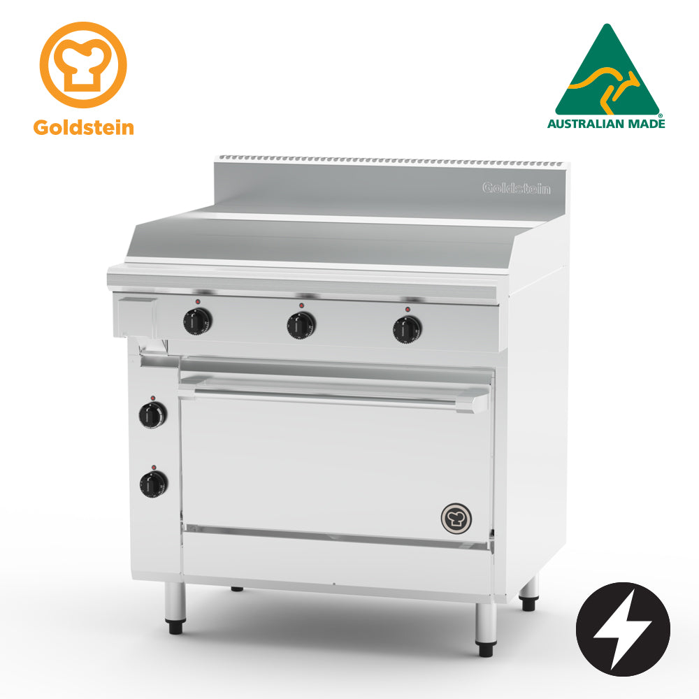 GOLDSTEIN Electric Range 910 x 520mm griddle, 28" static oven