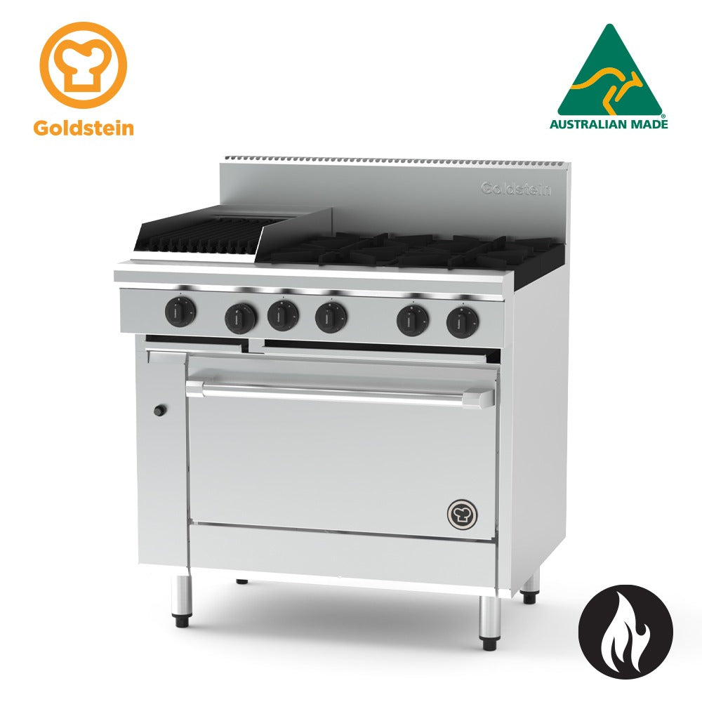 GOLDSTEIN Oven Range 4 burners, 305 x 510 mm BBQ, 28'' gas static oven