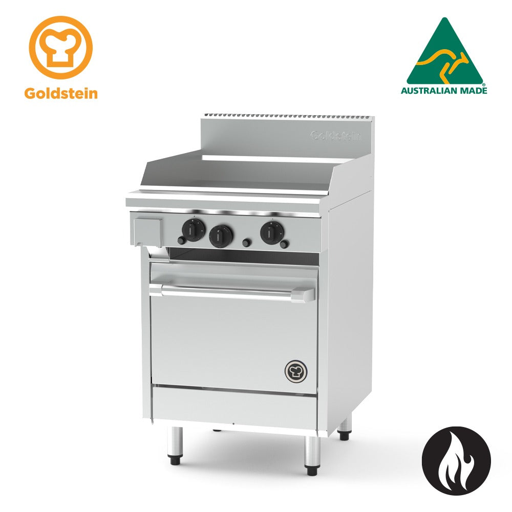 GOLDSTEIN Oven Range 610 x 520 x 20 mm griddle, 20'' gas fan forced oven