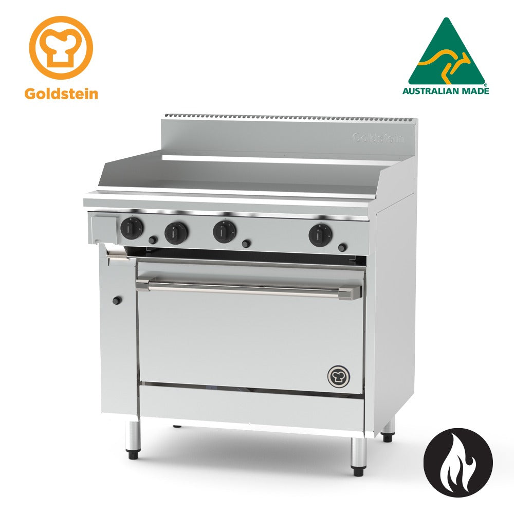 GOLDSTEIN Oven Range 914 x 520 x 20 mm griddle, 28'' gas static oven