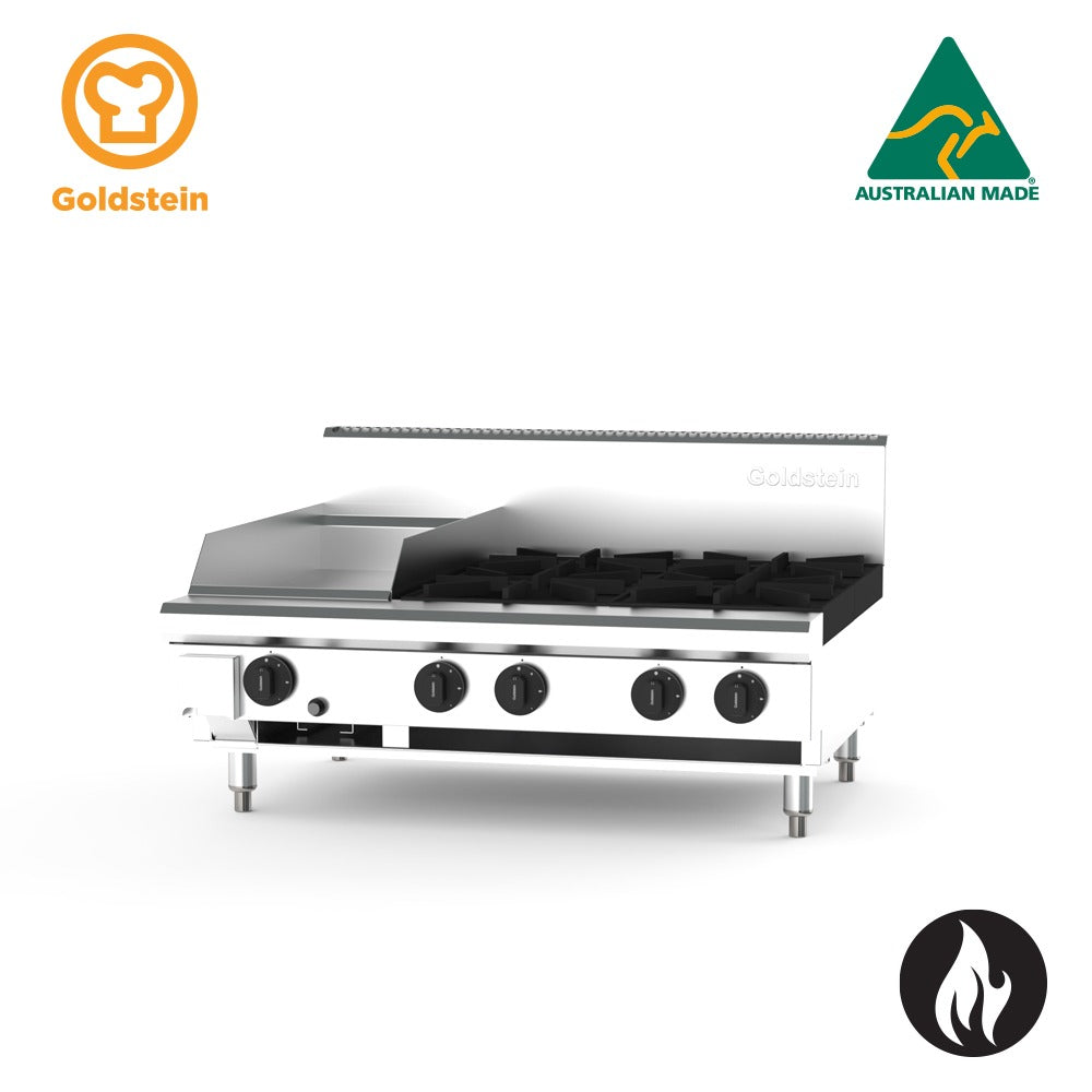 GOLDSTEIN Cooktop 4 burnners, 305 x 520 x 20 mm griddle