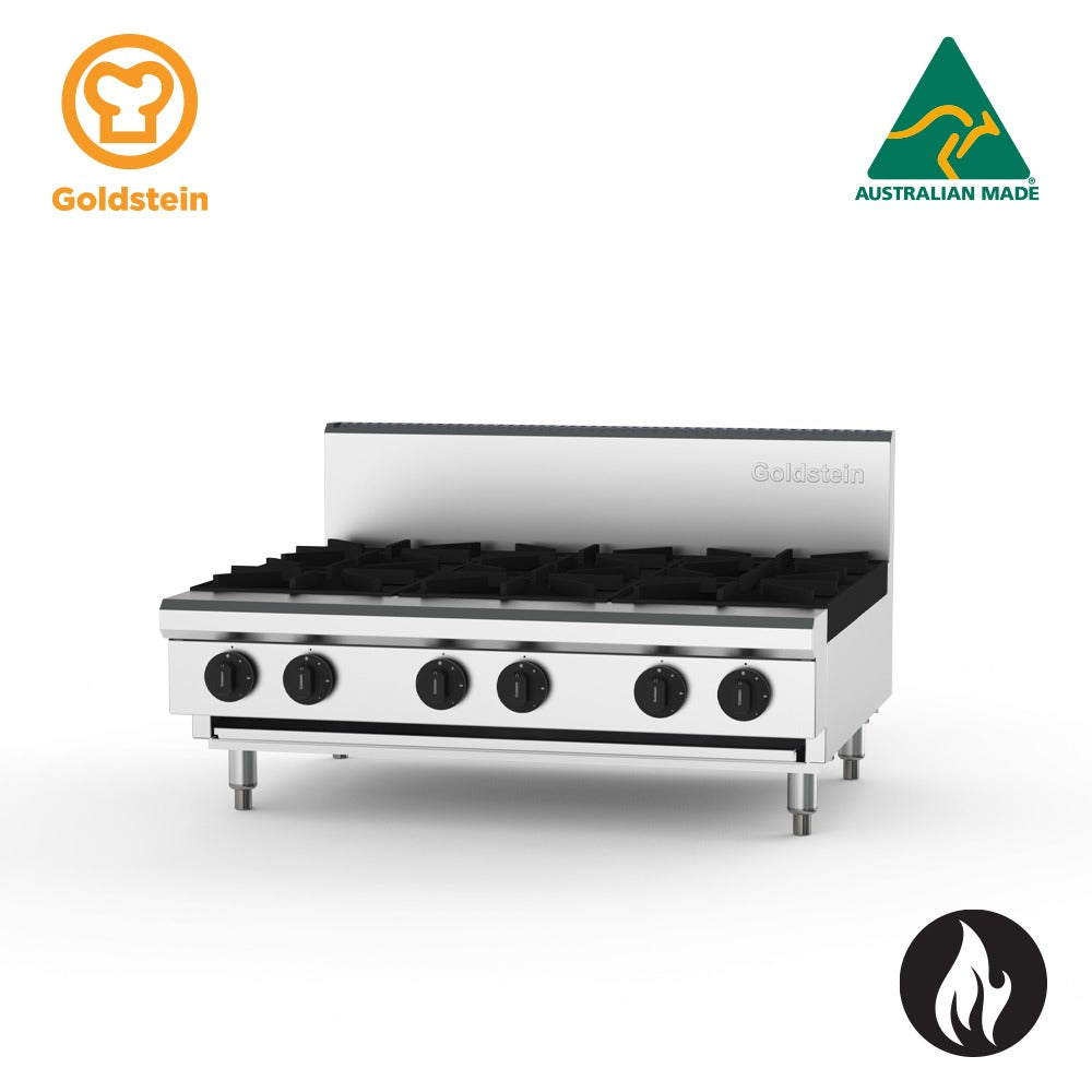 Goldstein Gas 6 Burner Cooktop