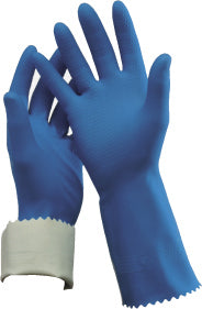 RUBBER FLOCK LINED GLOVE SIZE 9