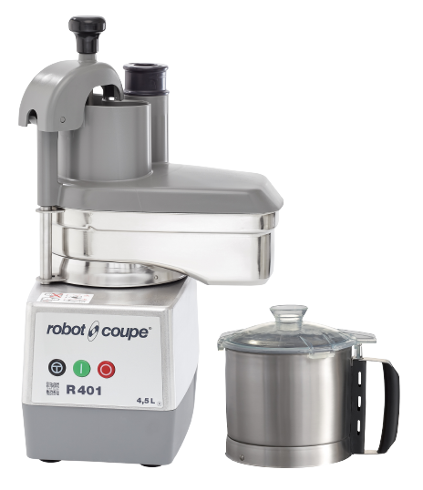 Robot Coupe R 401 - Food Processor - 4.5L Stainless Bowl - 4 Discs