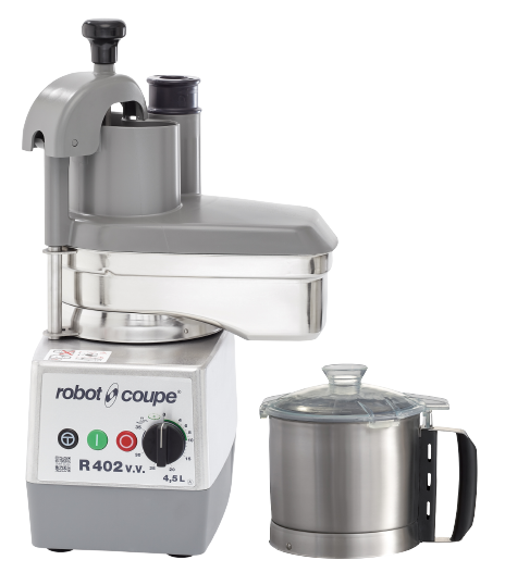 Robot Coupe R 402 V.V. - Food Processor - 4.5L Stainless Bowl - Variable Speed - 4 Discs