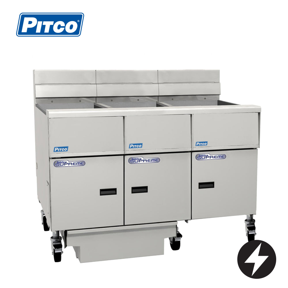 PITCO Electric Filter Fryer 3 Bank 6 Basket