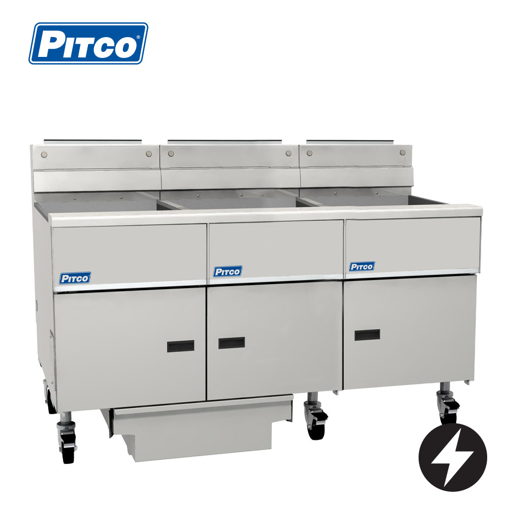 PITCO Electric Filter Fryer 3 Bank 9 Basket