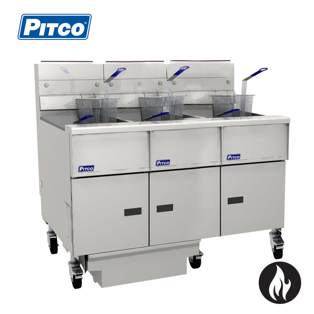 PITCO Filter Fryer 3 Bank 6 Basket